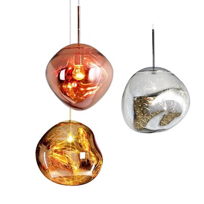 Hot PVC Lava Lamp Melt Glass Pendant Light Hanging Lamps Liv