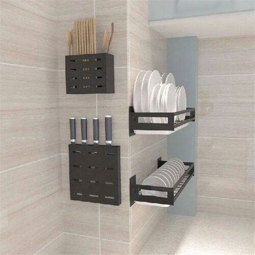 Kitchen Organizer Storage Wall-Mount Spice Racks Stainless