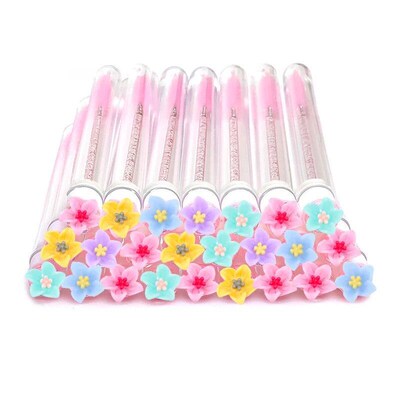 Reusable 50pcs Eyelash Brush Tube Eyelash Wands Eyebrow Brus