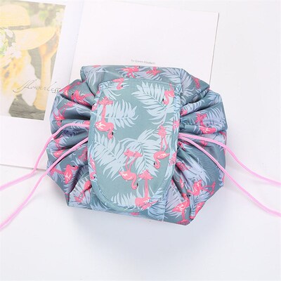 Women Travel Magic Pouch Drawstring Cosmetic Bag Organizer L
