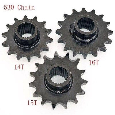 Front 530 Chain Sprocket Cog 24T Gear 14T 15T 16T Teeth For