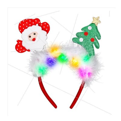 Christmas headband Luminous children adult pie headband
