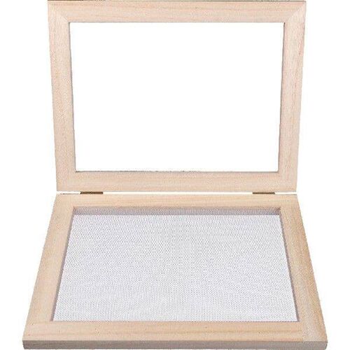 2Pcs A5 Double Deckle Paulownia Wooden Frame Diy Children