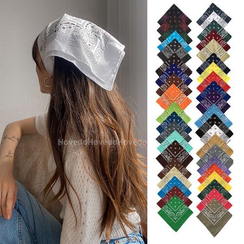 Fashion Bohemian Print Bandana Hair Bands for Women Girls Tu