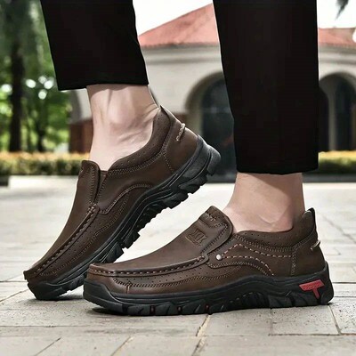 Handmade Leather Men Shoe Caual Outdoor Slip On Loafer Men L