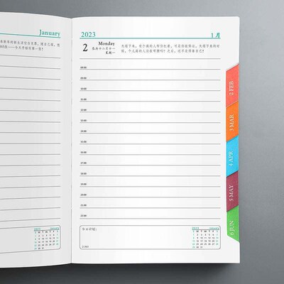 240 pages A5 leaf Notebook diary agenda Book Journal Note