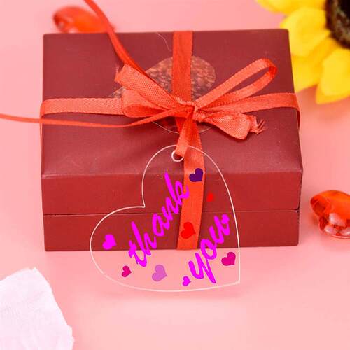 10pcs Transparent Acrylic Disc DIY Handmade Keychain Pendant