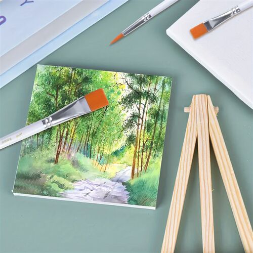 3pcs/6pcs Mini Canvas And Easel Set Mini Canvas Panels Mini