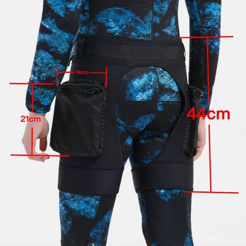 NEW Black Neoprene Wetsuit Tech Shorts Submersible Load Weig