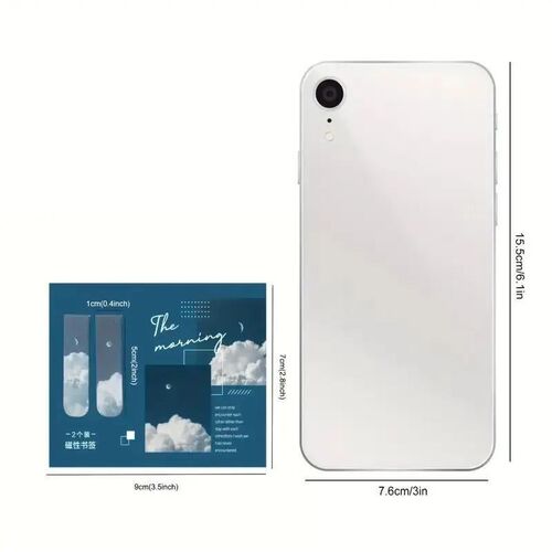 2pcs Forest Landscape Magnetic Bookmark For Pages Books Read