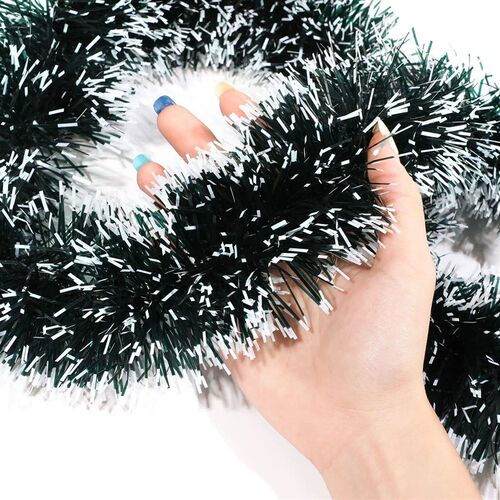 200CM Christmas Ribbon Garland Xmas Tree Foil Pull Flower Ri