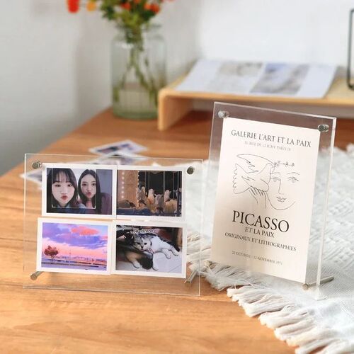 Acrylic Photo Frame Transparent Magnetic Picture Frame Kpop