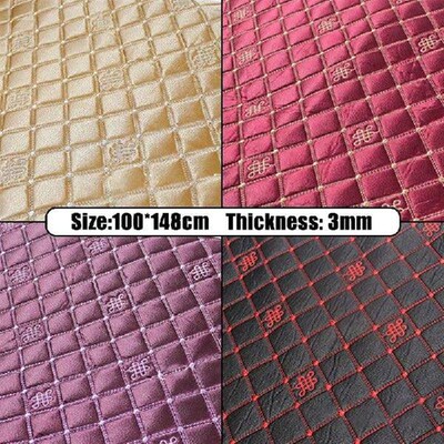 100*148cm Satin Fabric Sponge Embroidery Pattern Fabric For
