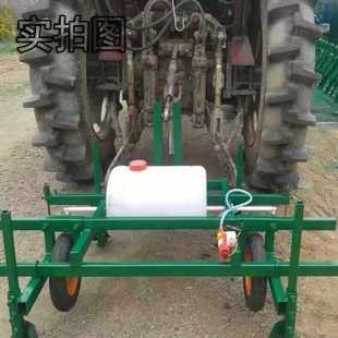 农业机械微耕手扶四轮拖拉机配覆盖铺地膜打药一体机可起垄盖土