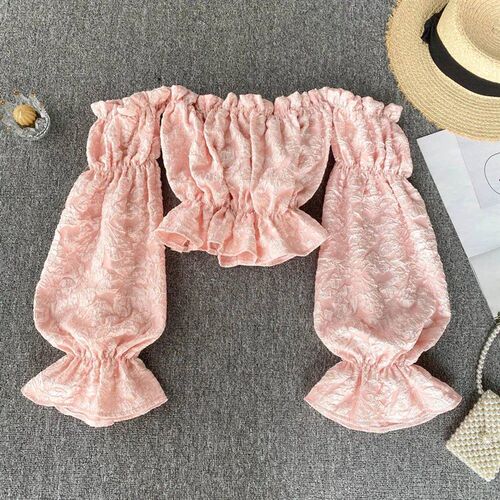 Blusa Feminina Vintage Shirt Off Shoulder Blusas Mujer Woman