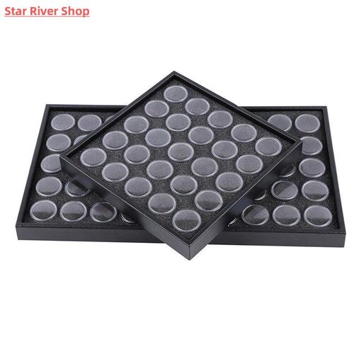 Empty 25/50 Space Nail Art Powder Gems Rhinestone Storage Co