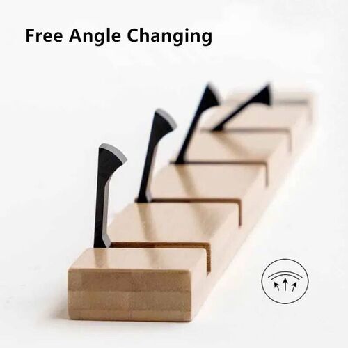 Foldable Bamboo Rack with Aluminum Hooks No Need to  Drill C