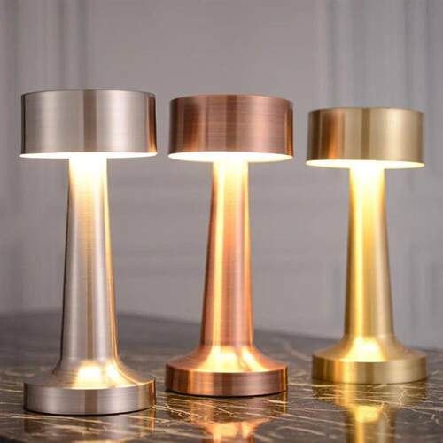 Retro Table Lamp Metal Touch Decor for Bar Coffee Table Rest