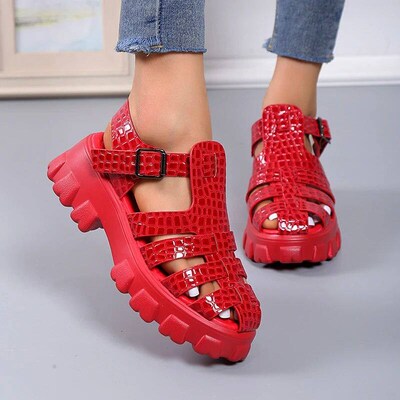 Summer Fashion Gladiator Women Narrow Band Cross-tied