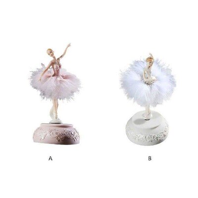 Ballerina Musical Box Dancing Girl Rotating Desktop