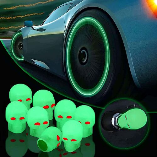 Universal Luminous Tire Valve Cap Car Wheel Hub Glowing Dust
