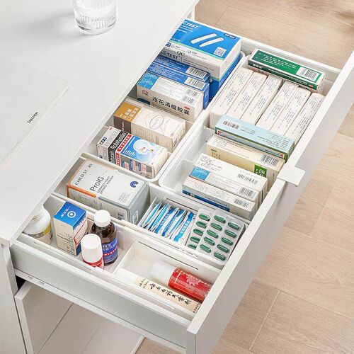 Underwear and Socks Partitioned Storage Box, Drawer Organize