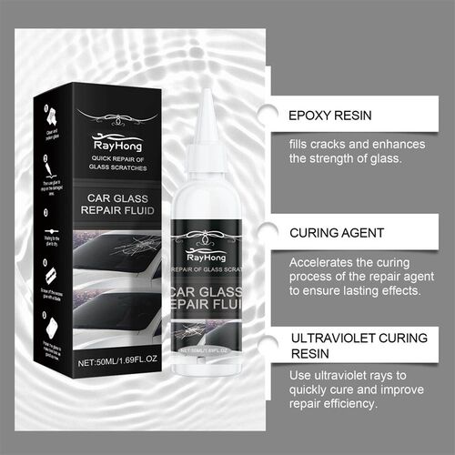 RAYHONG Car Glass Care Adhesive - Nano Glass Repair Liquid f