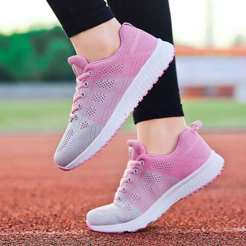 Women Casual Shoes Fashion Breathable Walking Mesh Flat Shoe