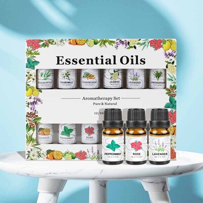 Aromatherapy essential oil set diffuser Gift essential oils