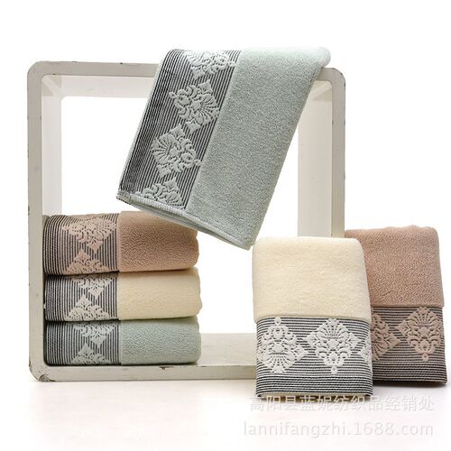Gaoyang  tton European Flower Towel Soft Absorbent Large e T