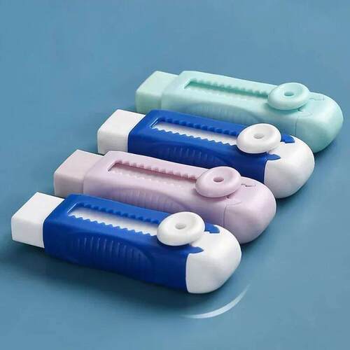 Push Pull Eraser Penil Erasers Students Writing Tool Portabl