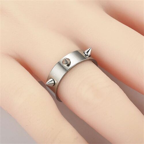 Hip Hop Self-defense Stainless Steel Ring Gothic Punk Style