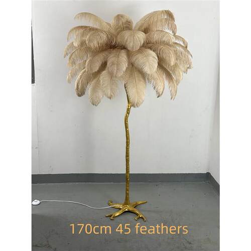 Nordic Feather Floor Lamp Light Luxury Internet Celebrity Os