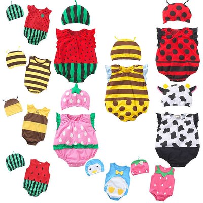 Thin Summer Baby troangle Clothes Cotton Cartoon Animal Inse