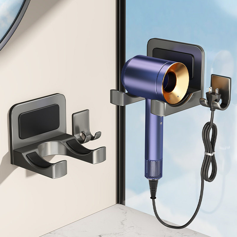 优勤吹风机置物架免打孔卫生间可收纳插头电吹风挂架支架浴室架子,家庭/个人清洁工具,吹风机置物架,淘宝优惠券,粉丝福利购,淘宝优惠卷