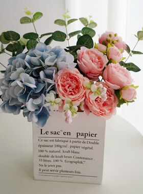 绣球花仿真花牡丹客厅茶几餐厅餐桌摆花假花摆件房间装饰干花摆设