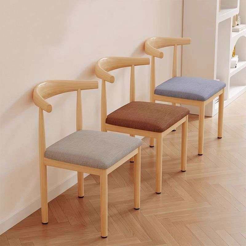 餐椅家用原木风书桌凳子简约餐厅餐桌靠背椅子实木铁艺牛角椅直销,3C数码配件,其它配件,淘宝优惠券,粉丝福利购,淘宝优惠卷