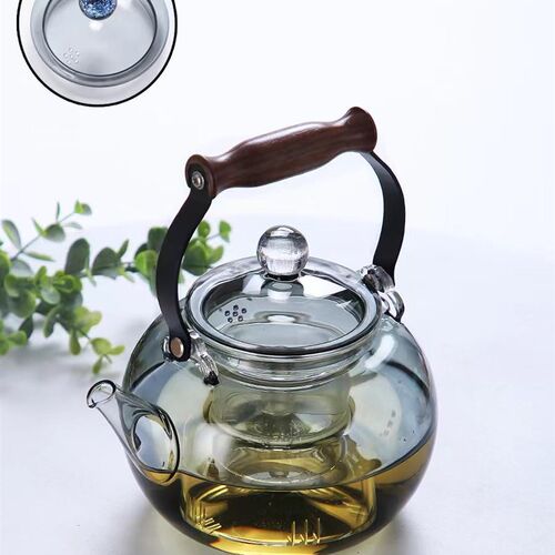 牡璃缘星空耐热玻璃提梁壶带过滤泡茶壶蒸煮两用大容量单个煮茶壶