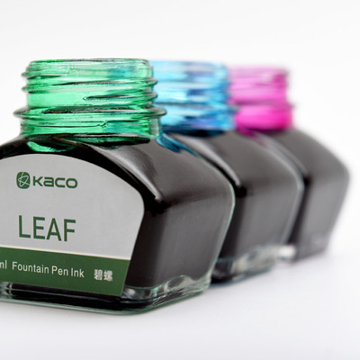 彩色墨水 30ml小号分装瓶装 KACO不堵笔钢笔非碳素墨水