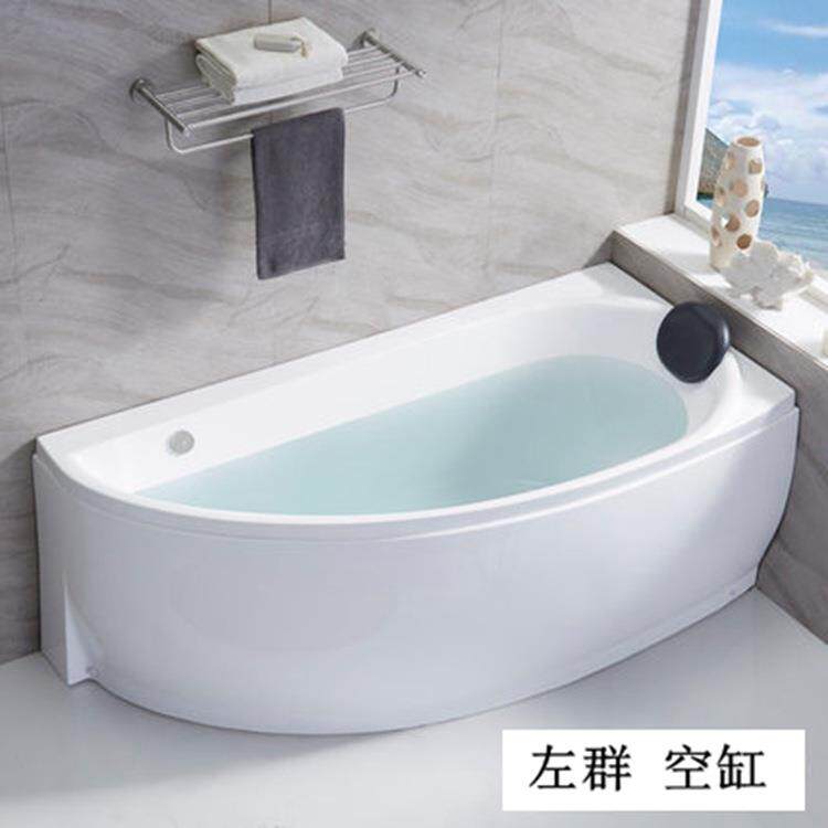 小户型小尺寸亚克力家用按摩冲浪浴缸泡澡浴盆迷你舒适轻奢风格