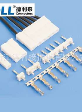 电子连接器 TJC2 7.5mm-5mm-5mm 线对板接插件条形连接器 1P-6P