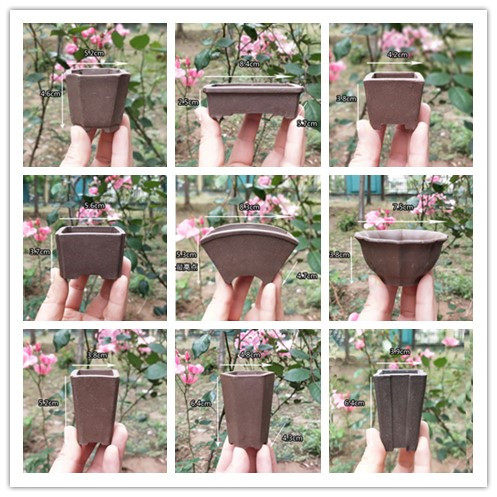 10个特价宜兴紫砂微型迷你多肉植物盆景拇指小花盆