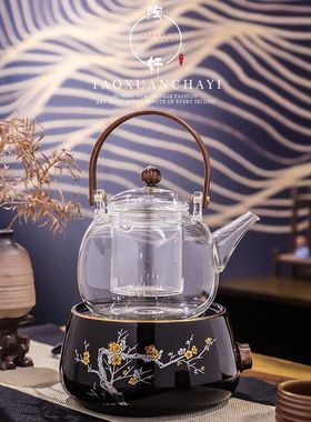陶轩电陶炉静音茶炉烧水煮茶器家用台式铁壶银壶陶壶泡茶具