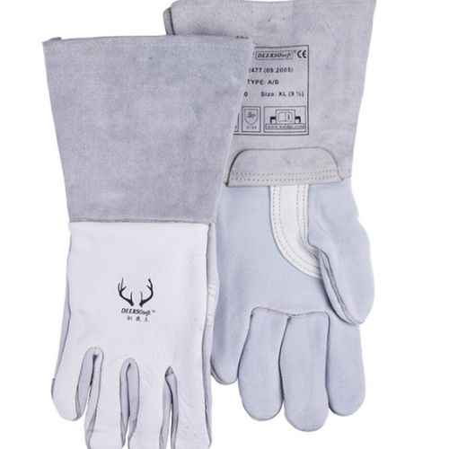 威特仕10-2850焊接焊工电焊防护手套隔热高档鹿皮加厚防火线防烫