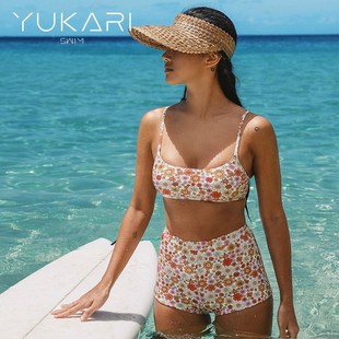 单件 比基尼打底游泳衣专业四角裤 swim泳裤 女夏防走光底裤