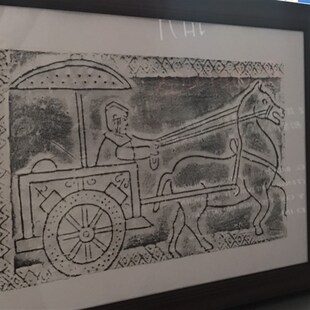 汉代马车砖 砖雕 拓片模具 影壁墙壁画 工艺品摆饰古玩收藏陶器