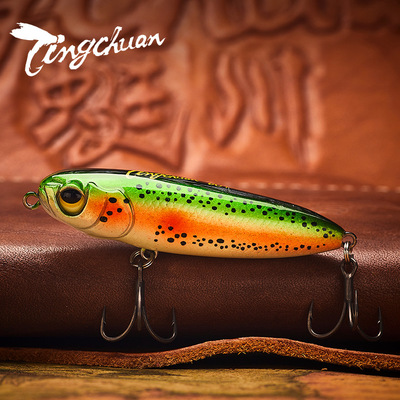 23新款蜓川傀儡水面铅笔远投之子狗钨钢配重路亚假饵翘嘴鱼饵硬饵