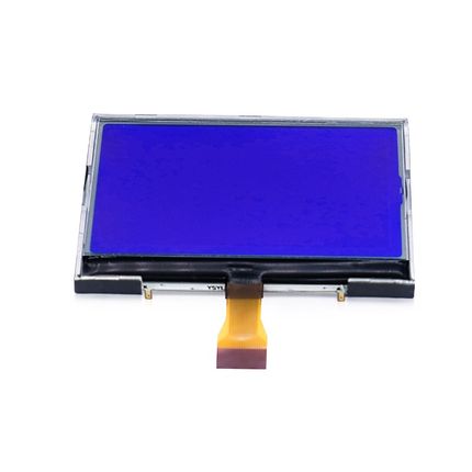 12864-002714COG蓝膜LCD液晶屏ST7567 IC驱动 SPI串/并口FPC插接