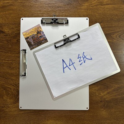 铝板文件夹A4写字板夹A3户外写生可背8K素美术速写琴普夹板剪贴板