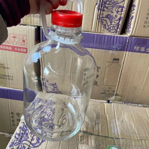 加厚无铅大号10斤青梅杨梅果酒玻璃泡酒瓶人参药酒自酿容器储酒罐
